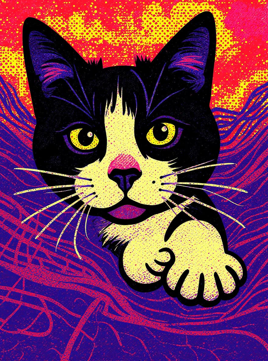 Portrait Pop Art généré par IA